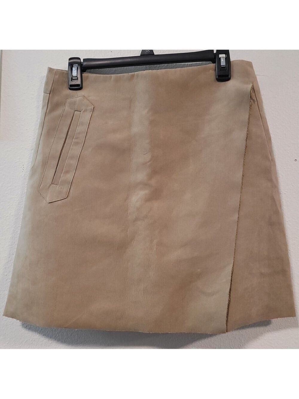 NWT Joe Fresh Tan Wrap Mini Skirt Size 6
